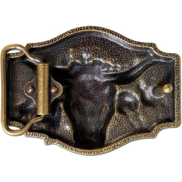 Men's Classic Western Fashion Belt Buckle Motorcycle Rider Street Punk Style - Picture 3 of 4